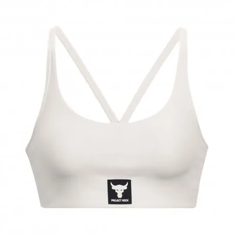 Under Armour Reggiseno Sportivo The Rock Bianco Donna