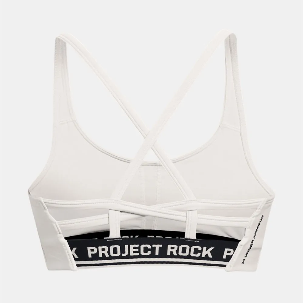 Under Armour Reggiseno Sportivo The Rock Bianco Donna