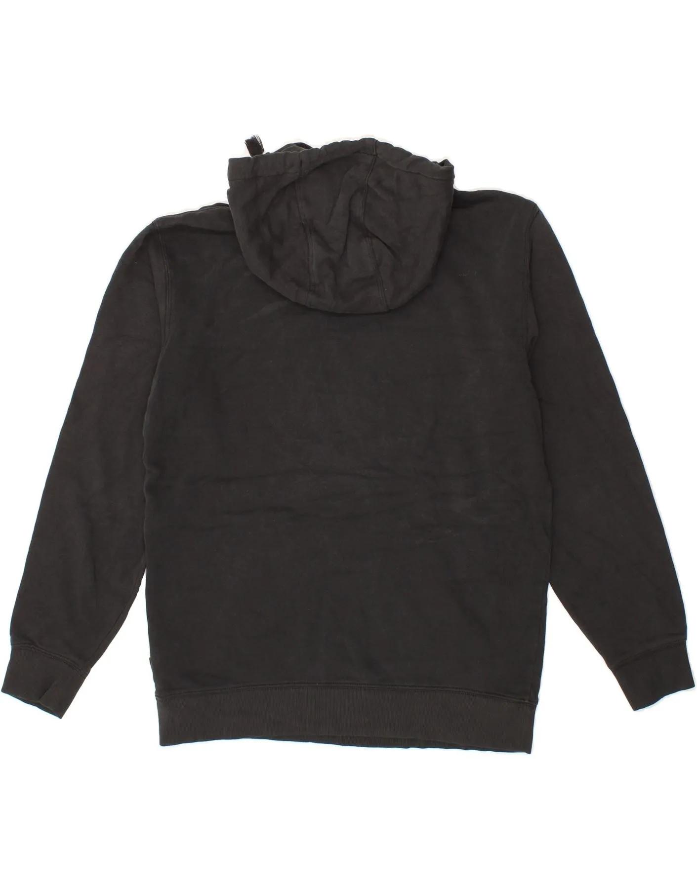VANS Mens Graphic Hoodie Jumper Medium Black Cotton