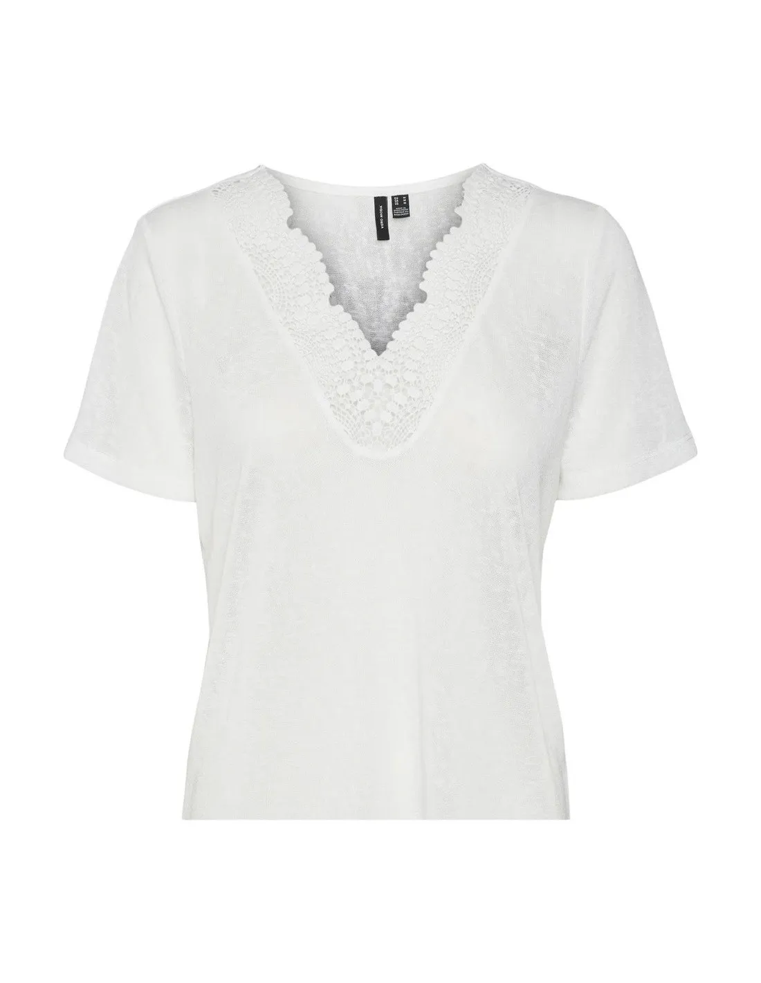 VERO MODA DONNA VMSAO S/S V-NECK TOP BTQ