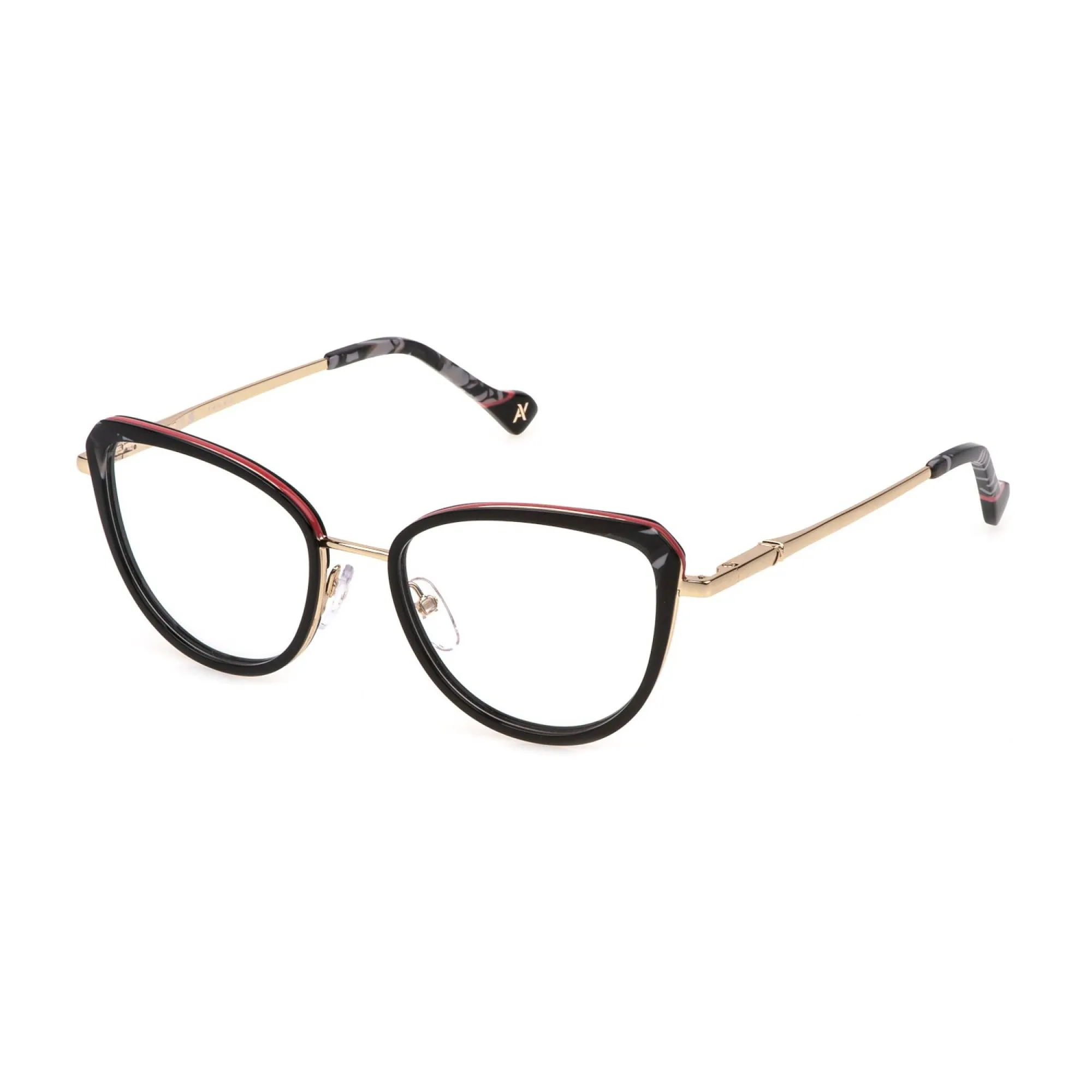   Yalea VYA130 - 033M Parti Lucide Color Oro Rosa | Occhiale Da Vista Donna 